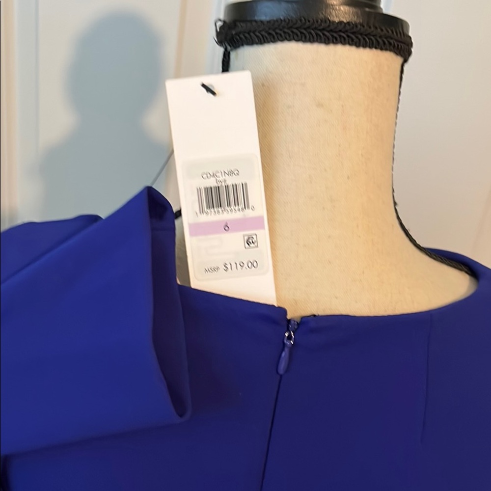 NWT Designer Blue Dress - Picture 4 of 5